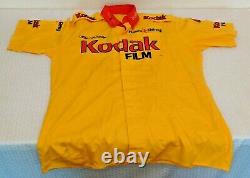 Vintage NASCAR Race Used Crew Uniform Shirt Pants KODAK 1990s Signed Marlin Rare