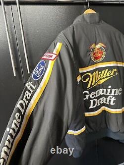 Vintage NASCAR Winston Cup Ford MGD Mobil 1 Goodyear Jacket