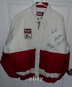 Vintage NASCAR Winston racing series coat jacket signed autographed 4 Allisons