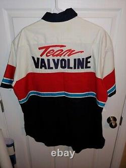 Vintage NASCAR race used pit crew shirt Neil Bonnett 1988 Valvoline #75 rahmoc