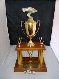 Vintage NASCAR trophy Bobby Allison 1973 World 300 Charlotte race used hof