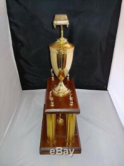 Vintage NASCAR trophy Bobby Allison 1973 World 300 Charlotte race used hof