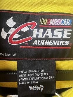 Vintage Nascar Chase Authentic Clint Bowyer Cheerios Yellow Jacket Size XL