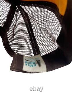 Vintage Nascar Chattanooga Chew Racing Yellow Brown Snapback Hat