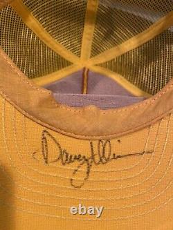 Vintage Nascar Hat Charlotte Motor Speedway Autographed By Davey Allison