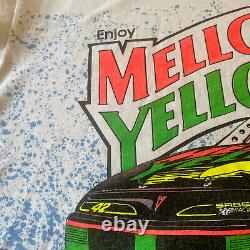 Vintage Nascar Racing Kyle Petty Mello Yello All Over Print T Shirt Sz L 90s EUC