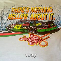 Vintage Nascar Racing Kyle Petty Mello Yello All Over Print T Shirt Sz L 90s EUC
