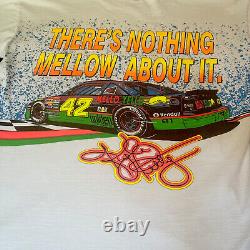 Vintage Nascar Racing Kyle Petty Mello Yello All Over Print T Shirt Sz L 90s EUC