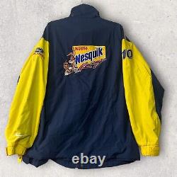 Vintage Nike Racing Nascar Nestle Nesquik Jacket Mens Medium Color Block PPC