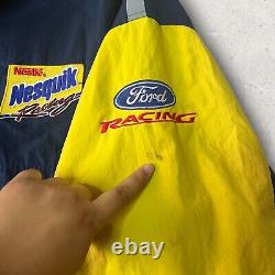 Vintage Nike Racing Nascar Nestle Nesquik Jacket Mens Medium Color Block PPC