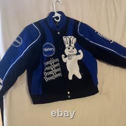 Vintage Pillsbury Doughboy NASCAR Style Racing Jacket Youth Size XL