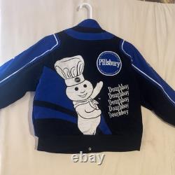 Vintage Pillsbury Doughboy NASCAR Style Racing Jacket Youth Size XL