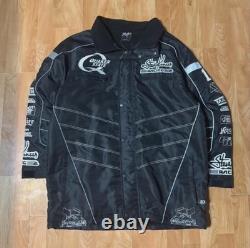 Vintage Quaker State Steve Kinser Racing Jacket Size L Rare Sprint Car READ