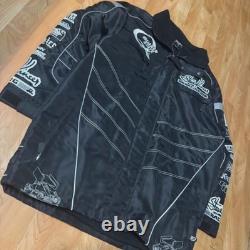 Vintage Quaker State Steve Kinser Racing Jacket Size L Rare Sprint Car READ