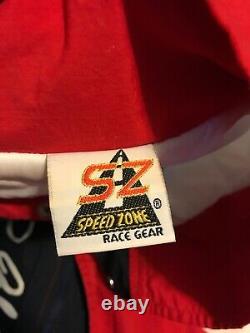 Vintage Rare Jeff Gordon Nascar Dupont Rainbow L Racing Jacket/Coat speed zone