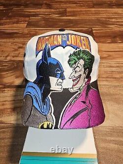 Vintage Rare Nascar Batman Vs Joker DC Comics Movie Promo Racing Hat Snapback