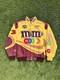 Vintage Rare Yellow & Brown Mm Nascar Jacket Jh Design Elliot Sadler #38 Sz M