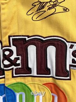 Vintage Rare Yellow & Brown MM Nascar Jacket Jh Design Elliot Sadler #38 Sz M