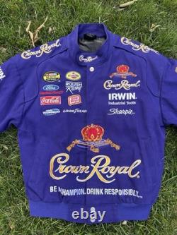Vintage Roush Racing Crown Royal Raving jacket Mens size small