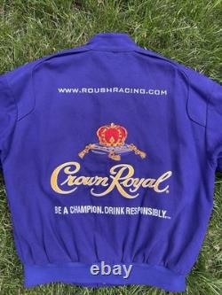 Vintage Roush Racing Crown Royal Raving jacket Mens size small