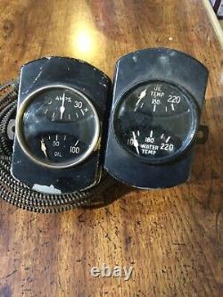 Vintage Stewart Warner Duplex Gauge Set 32 Ford SCTA TROG Wood Boat 33 34