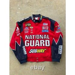 Vintage Team Caliber Roush Racing National Guard Bomber Jacket Size M