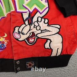Vintage Trix NASCAR Jacket Mens 2X Red JH Design Bobby LaBonte Racing Snap #43