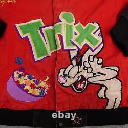 Vintage Trix NASCAR Jacket Mens 2X Red JH Design Bobby LaBonte Racing Snap #43