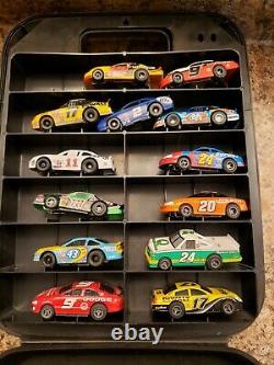 Vintage Tyco Lifelike Nascar Stocker Slot Cars & Afx Case Racing Running. L@@k