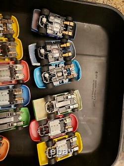 Vintage Tyco Lifelike Nascar Stocker Slot Cars & Afx Case Racing Running. L@@k