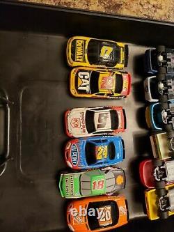 Vintage Tyco Lifelike Nascar Stocker Slot Cars & Afx Case Racing Running. L@@k