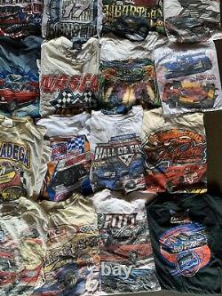 Vintage Wholesale T shirt 30 Lot Graphic 90s 00s Bundle Nascar Racing Cars