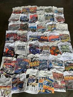 Vintage Wholesale T shirt 42 Lot Graphic 90s 00s Bundle NASCAR Classic Cars Race