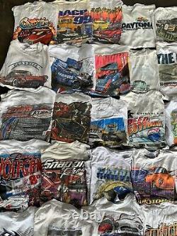 Vintage Wholesale T shirt 42 Lot Graphic 90s 00s Bundle NASCAR Classic Cars Race