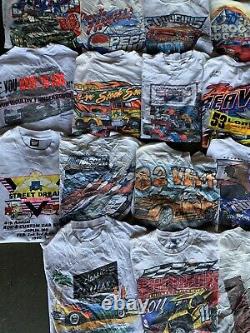 Vintage Wholesale T shirt 45 Lot Graphic 90s 00s Bundle NASCAR Classic Cars Race