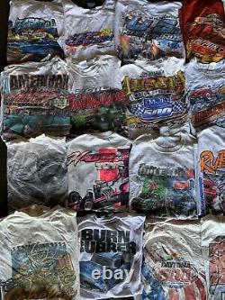 Vintage Wholesale T shirt 45 Lot Graphic 90s 00s Bundle NASCAR Classic Cars Race