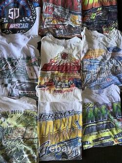 Vintage Wholesale T shirt 50 Lot Graphic 90s 00s Bundle Nascar Racing Cars