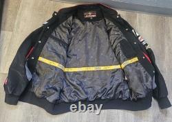 Vintage Y2K NASCAR JH Design M&M Kyle Busch Embroidered Racing Jacket Coat XL