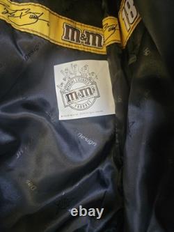 Vintage Y2K NASCAR JH Design M&M Kyle Busch Embroidered Racing Jacket Coat XL