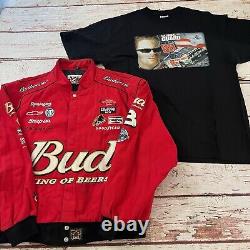 Vintage Y2K Nascar Chase Authentics Dale Earnhardt Bud King Of Beers Size XL