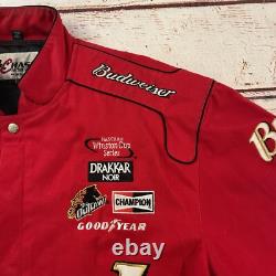 Vintage Y2K Nascar Chase Authentics Dale Earnhardt Bud King Of Beers Size XL