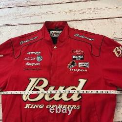 Vintage Y2K Nascar Chase Authentics Dale Earnhardt Bud King Of Beers Size XL