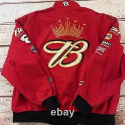 Vintage Y2K Nascar Chase Authentics Dale Earnhardt Bud King Of Beers Size XL