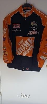 Vintage tony stewart racing jacket size men's large and book