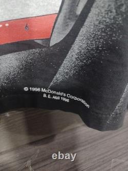Vtg 1996 NASCAR Bill Elliott McDonald's AOP Back On Target #94 T-Shirt Men's L