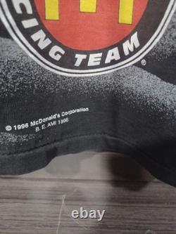 Vtg 1996 NASCAR Bill Elliott McDonald's AOP Back On Target #94 T-Shirt Men's L