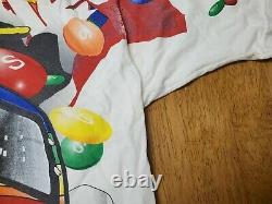 Vtg 1997 NASCAR Derrike Cope Skittles Racing Team T-Shirt Size XL Rare Rainbow