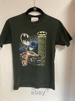 Vtg 1998 Dale Jarrett Batman NASCAR Dbl Sided Racing T-shirt Boys M (10-12)