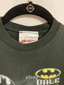 Vtg 1998 Dale Jarrett Batman NASCAR Dbl Sided Racing T-shirt Boys M (10-12)