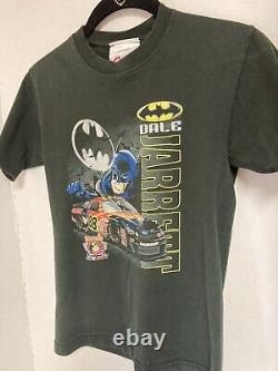 Vtg 1998 Dale Jarrett Batman NASCAR Dbl Sided Racing T-shirt Boys M (10-12)